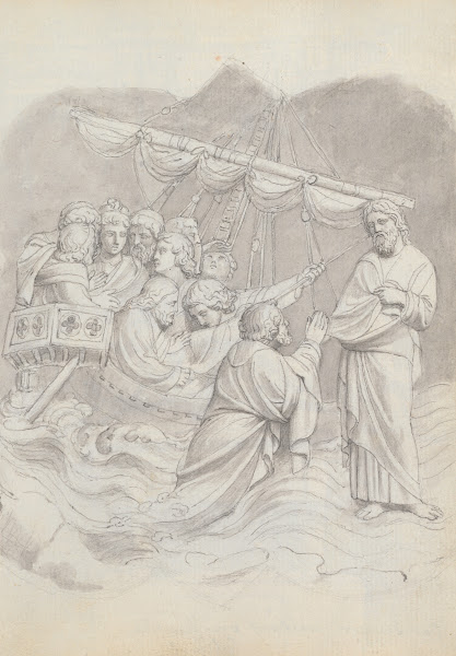 Christ in the Storm from Lorenzo Ghibertis Baptistery Doors Florence 1787