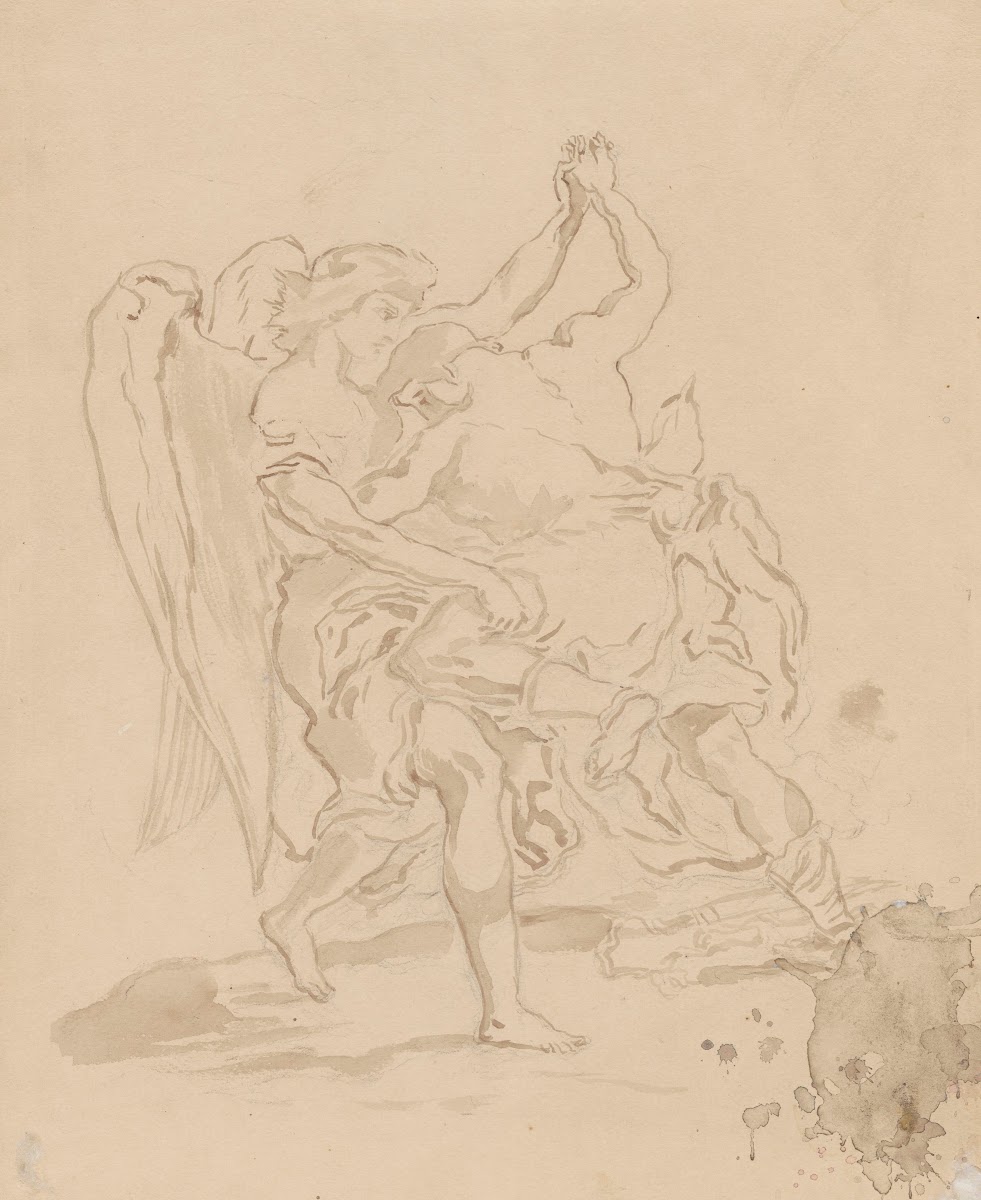 Jacobs fight with the Angel acc to Delacroix 1928   1929