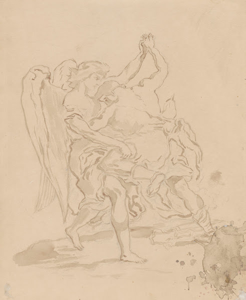 Jacobs fight with the Angel acc to Delacroix 1928   1929