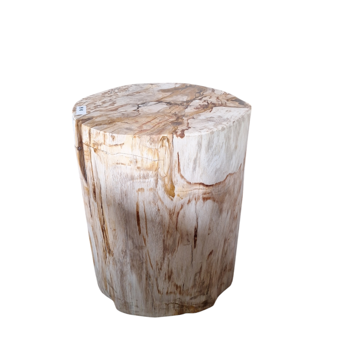STOOL FULL POLISH — SKU BFP.105.25 | Petrified Wood by PJ Antique Bali