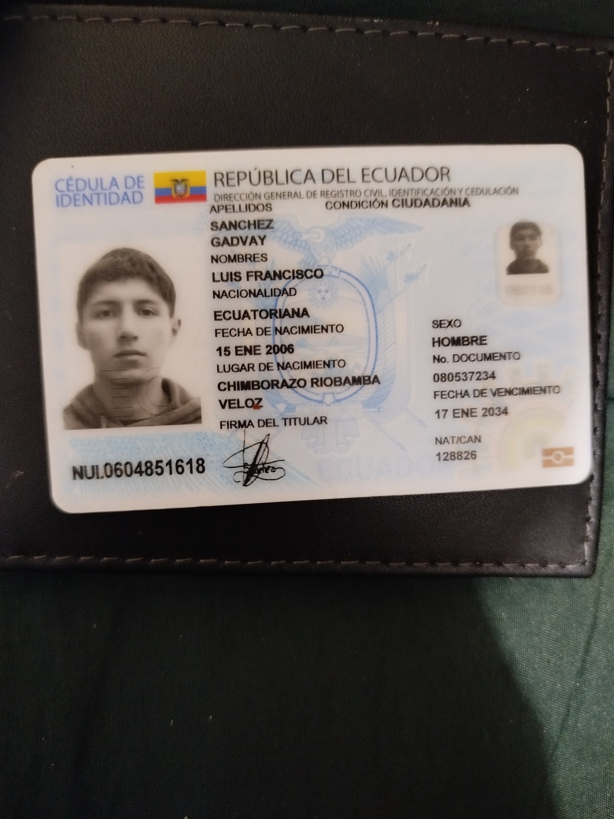 Luis Francisco Sánchez Gadvay
