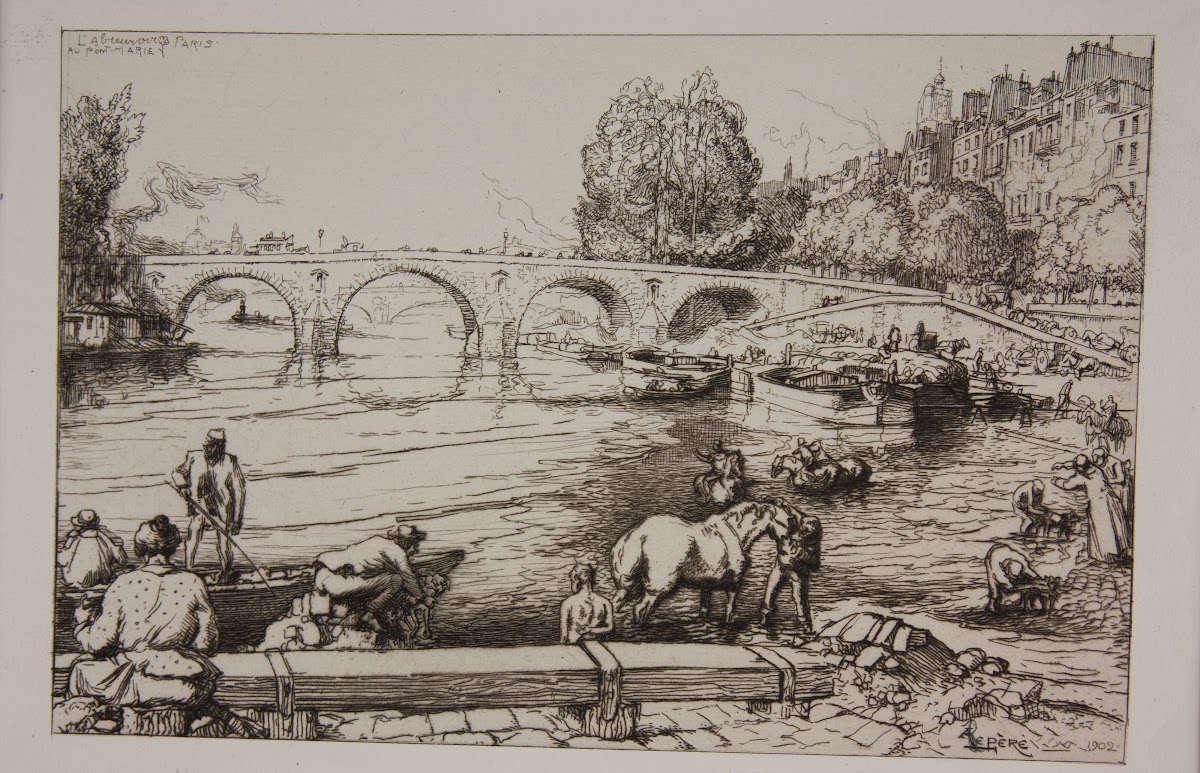 LAbreuvoir au Pont Marie 1902