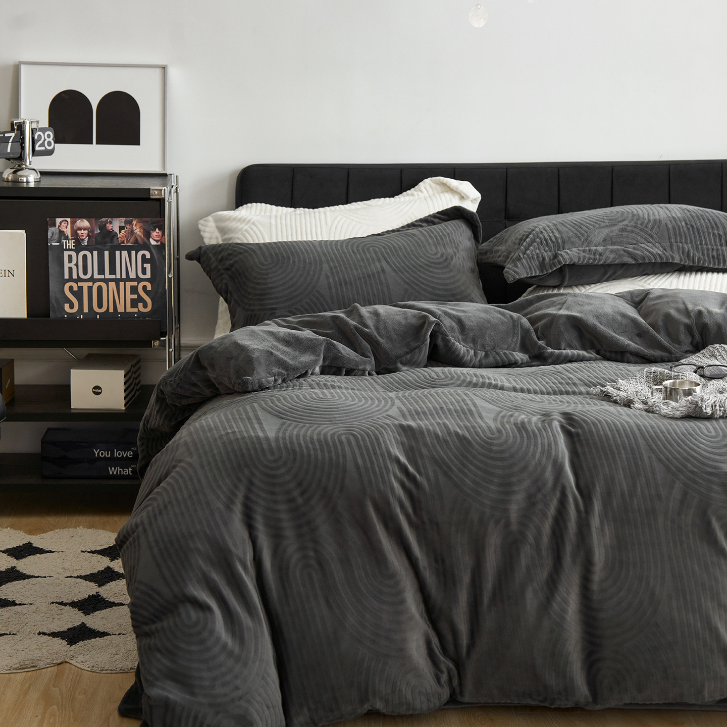 Milk fiber bedding set, 4-piece, warming