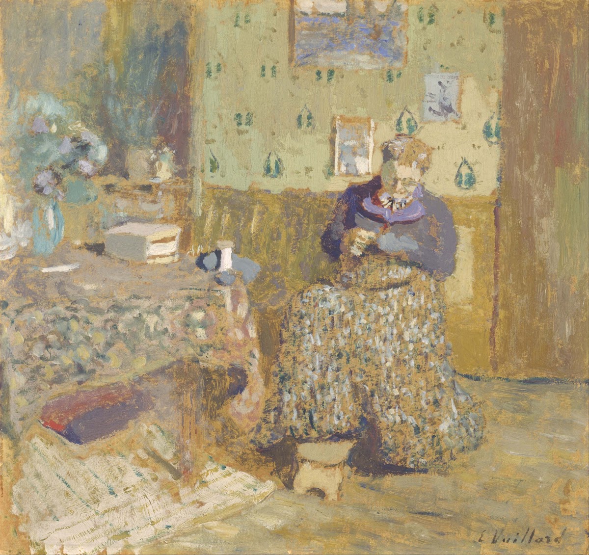Madame Vuillard Sewing