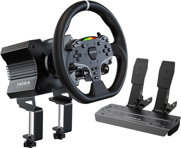 Moza R5 Bundle Simulador Direct Drive con Base y Pedales