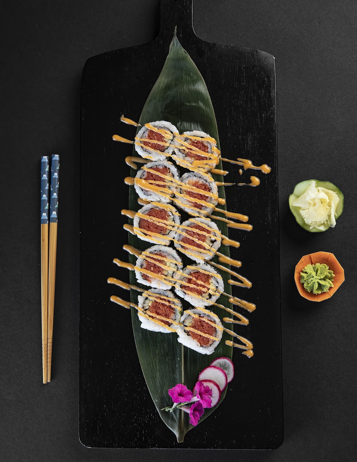 Fresh sushi craftsmanship