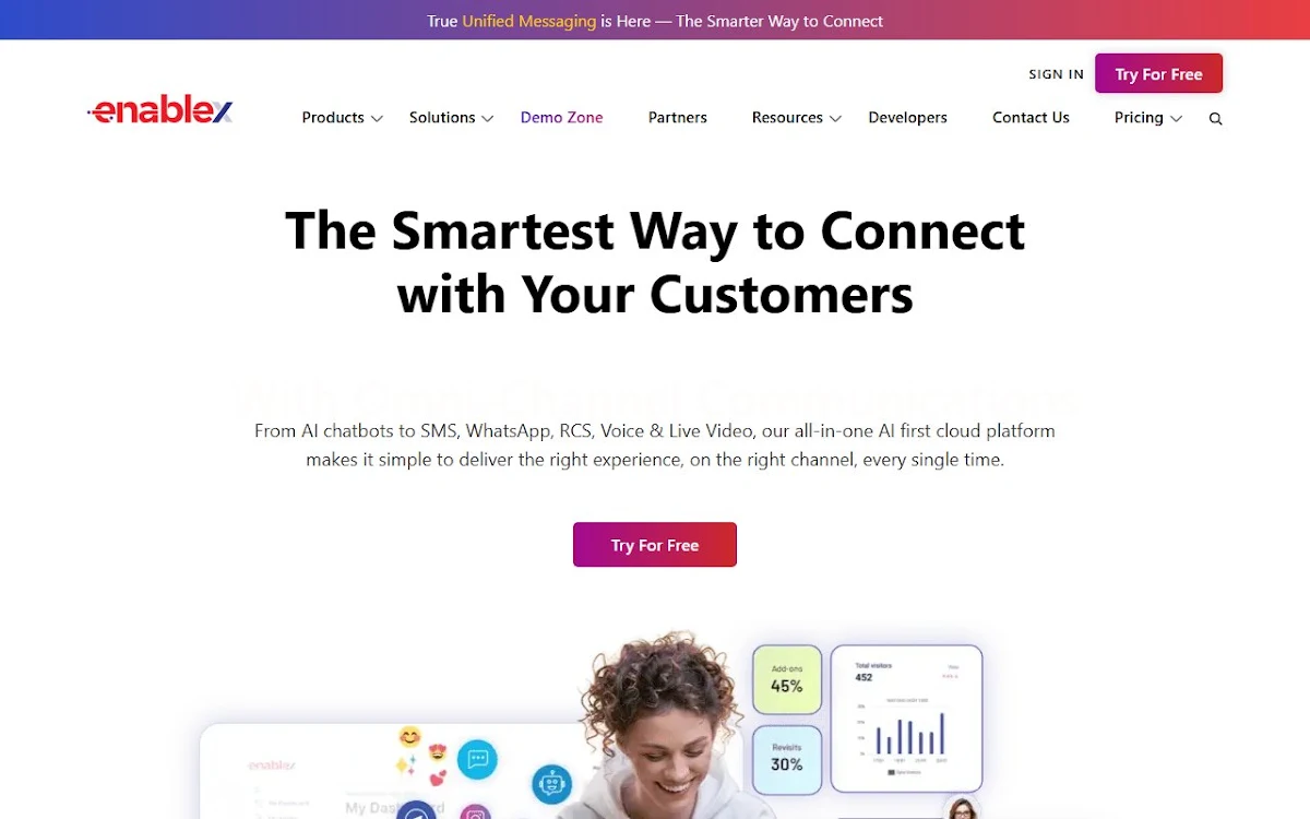 Captura de EnableX.io