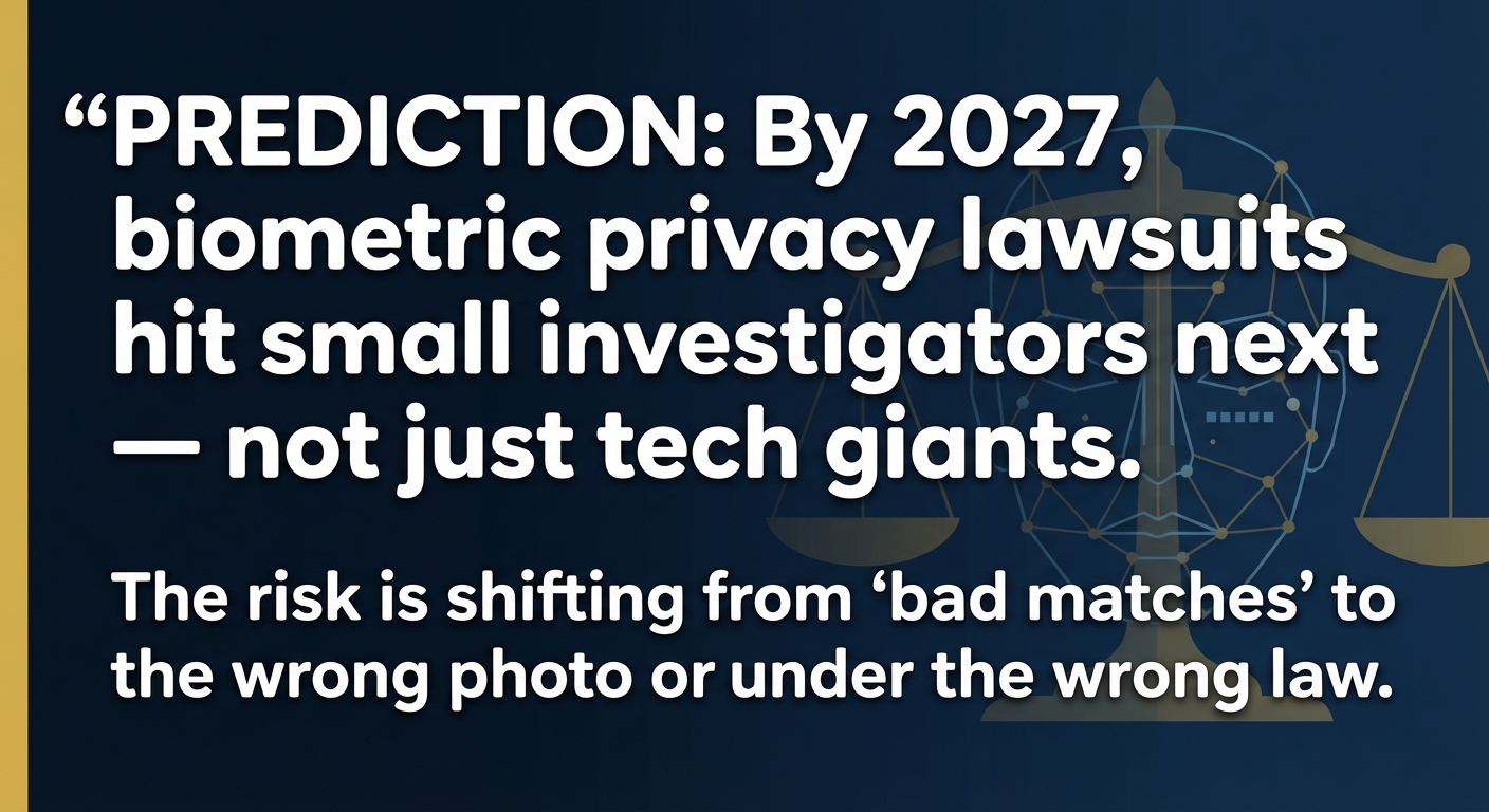 Biometric Privacy Crackdowns Are Coming for Small Investigators Next