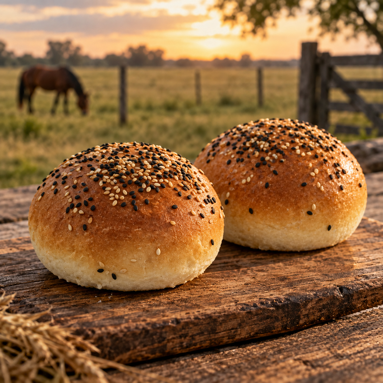 Pan de papa para hamburguesas