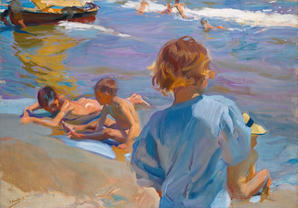 Children On The Beach Valencia