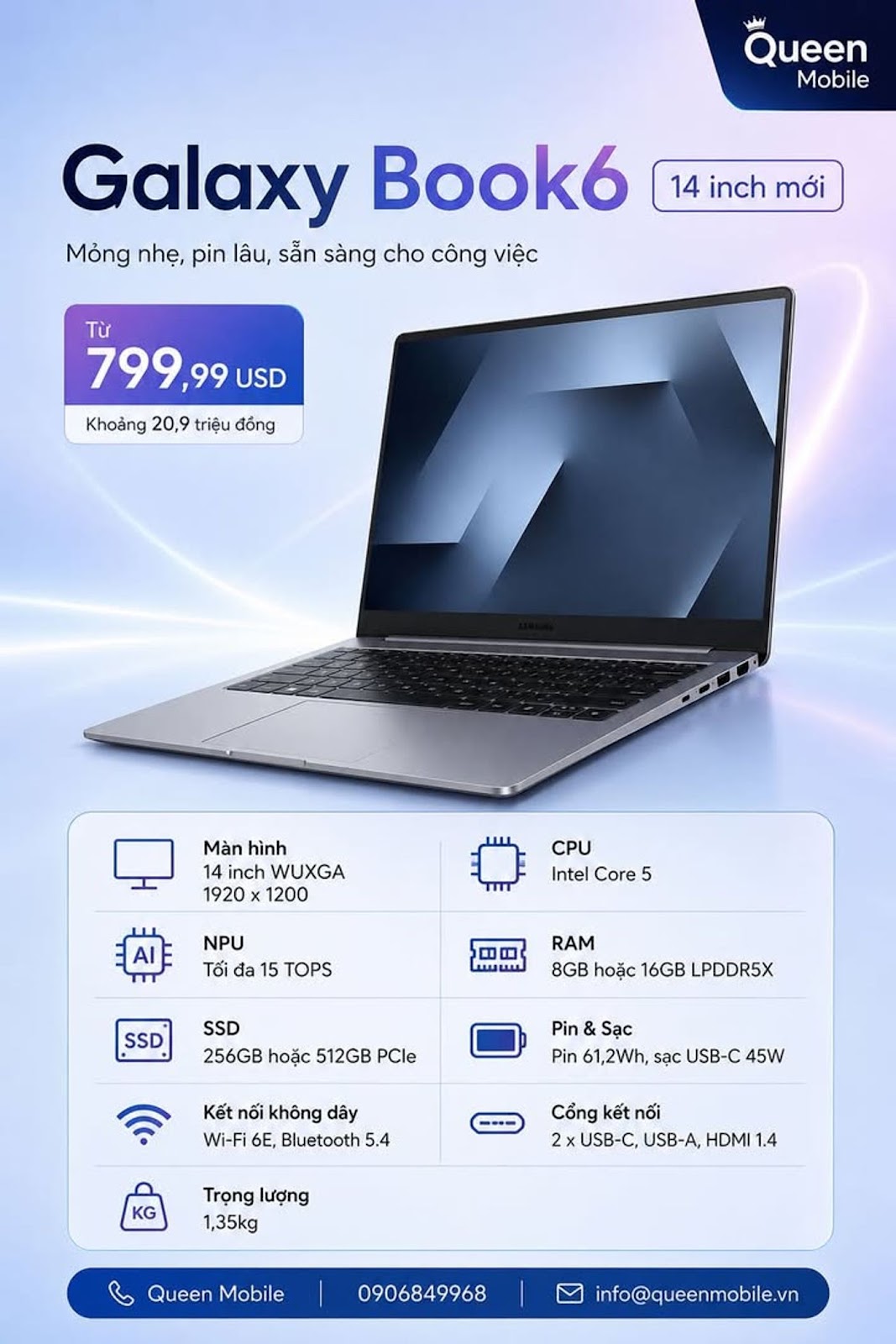 Samsung chính thức mở rộng Galaxy Book6 với bản 14 inch giá dễ tiếp cận hơn, pin công bố tới 25 giờ #Samsung #GalaxyBook6 #LaptopSamsung #GalaxyAI #AIPC #IntelCoreSeries3 #IntelCor