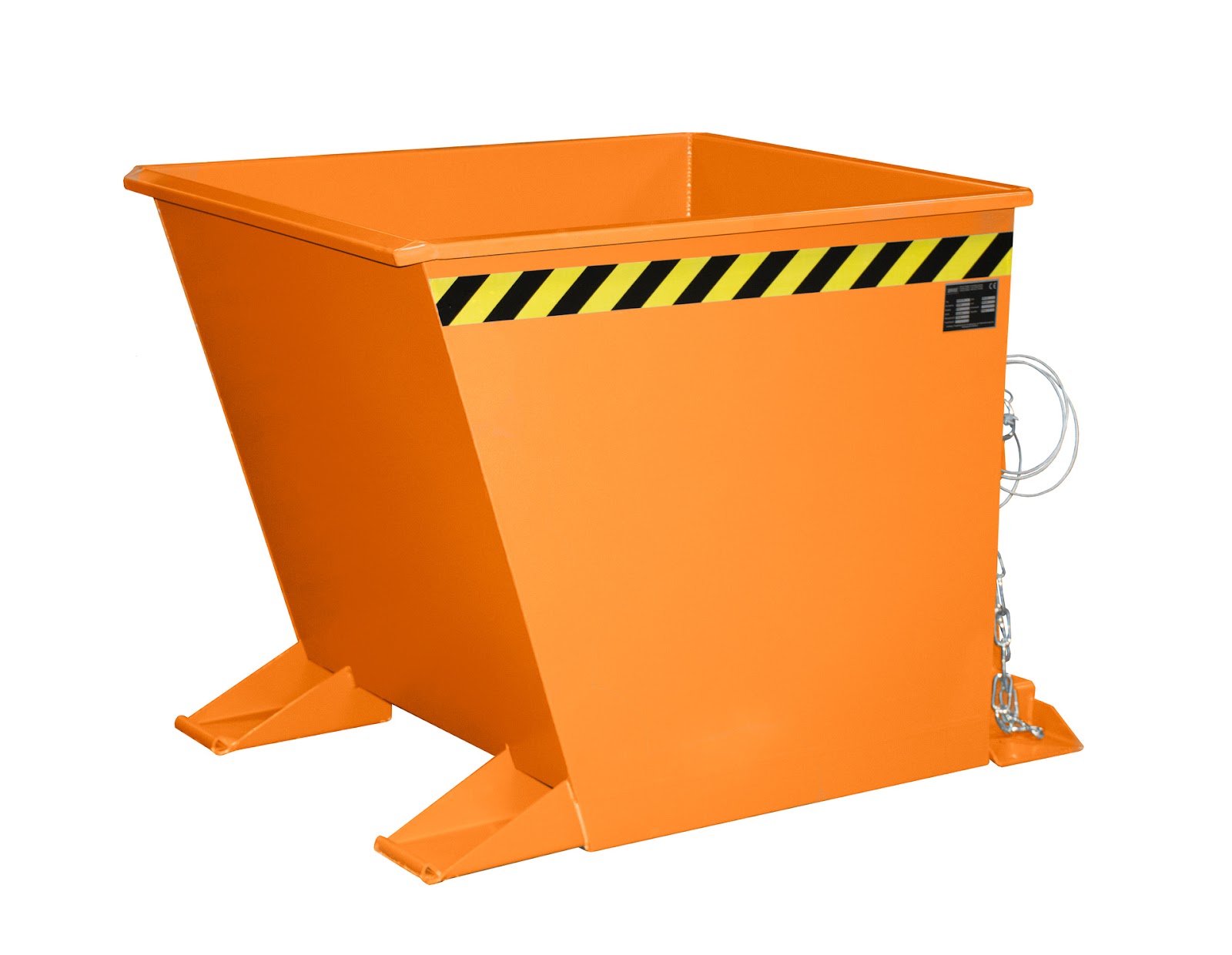 Kiepcontainer GU-RZ 55, gelakt, Geeloranje