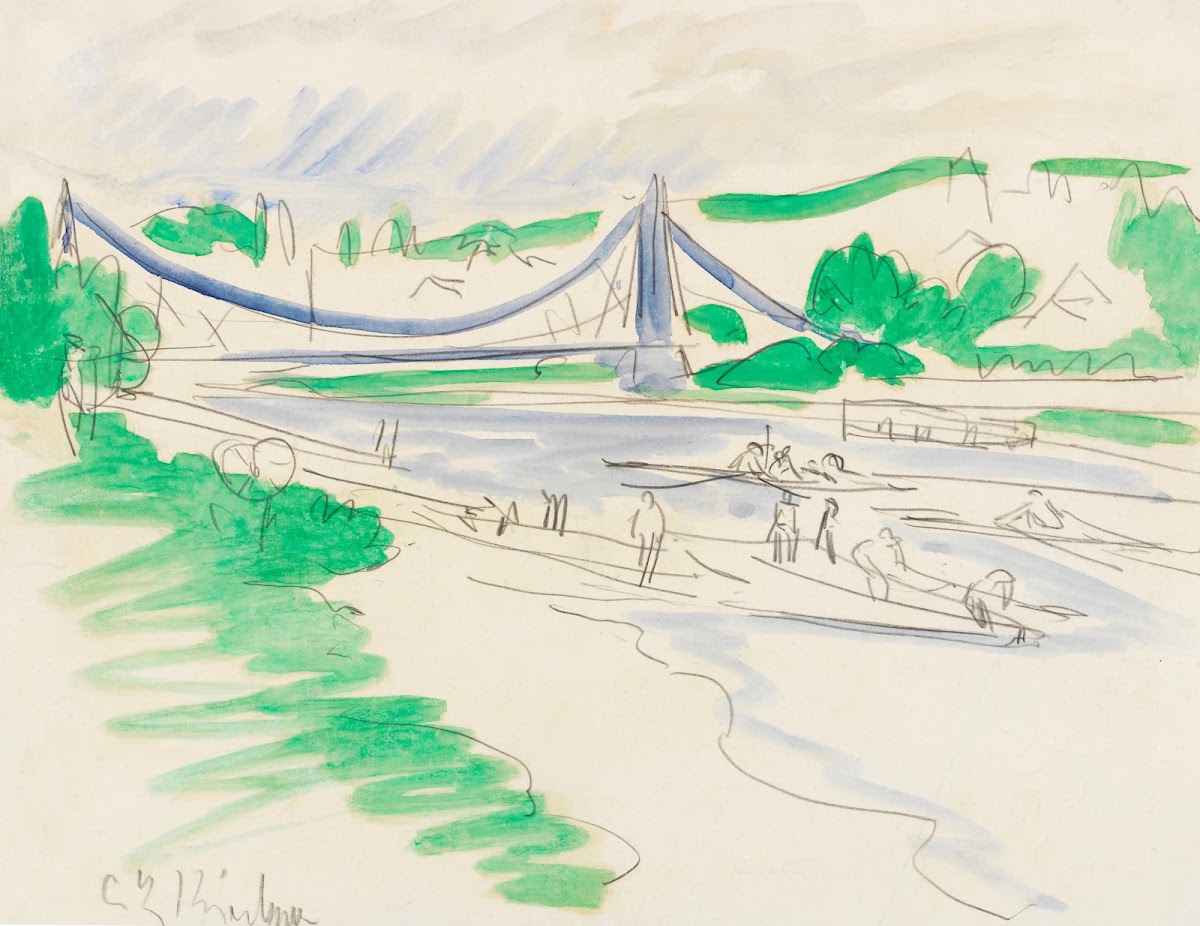 Die Elbbrücke Das blaue Wunder Die Loschwitzer Brücke in Dresden 1911