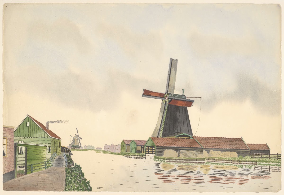 molens houtzaagmolen De Smit en De Vriendschap 1930 1940