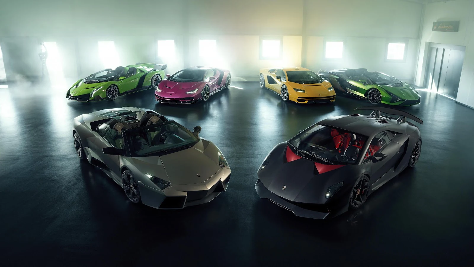 Lamborghini Hypercar Exclusive Collection - Studio Automotive Photography 5K Wallpaper (5120x2880)