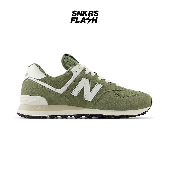 NEW BALANCE 574 DARK OLIVINE SEASALT - Size 41.5
