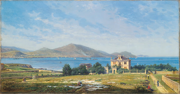 View Of El Abra Bilbao From Algorta 1886