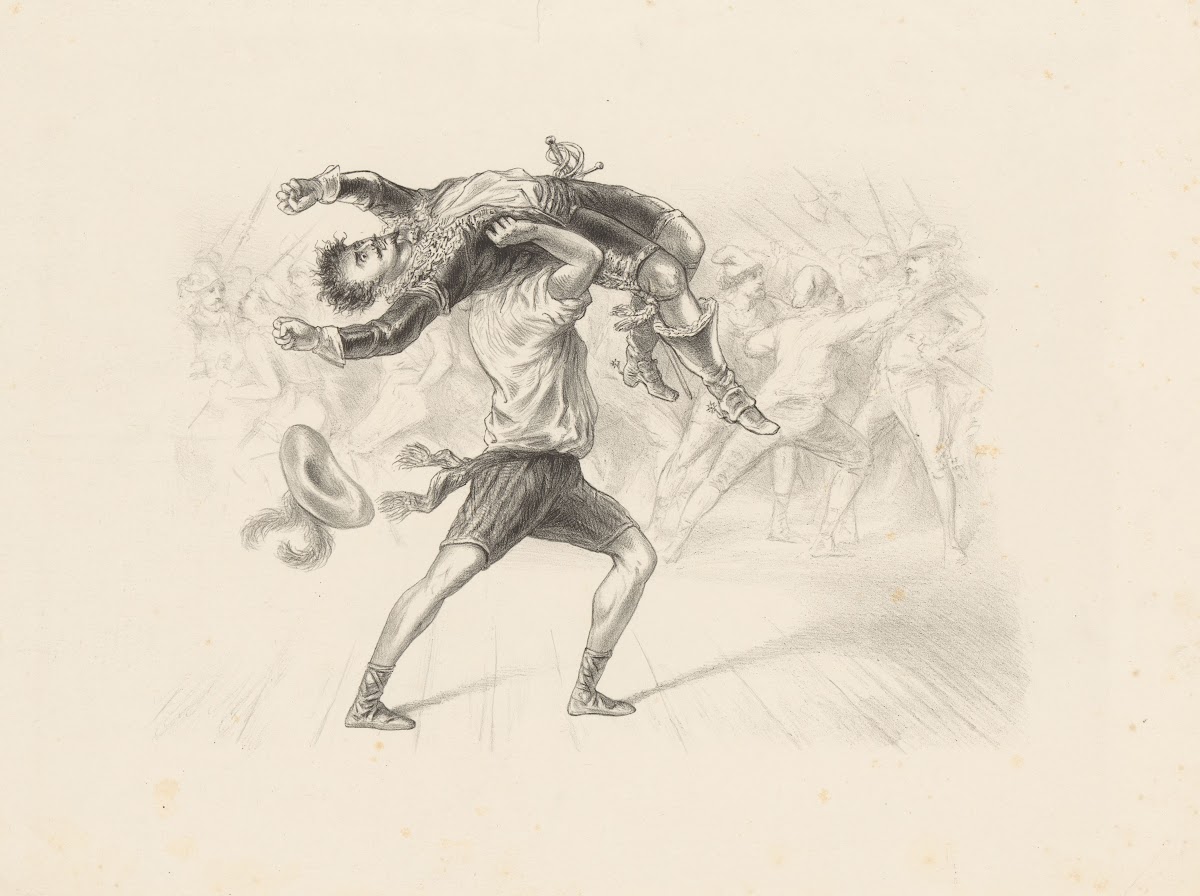 Vechtende mannen 1832   1897