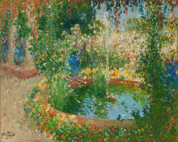 La Fontaine du jardin fleuri 1935 1940