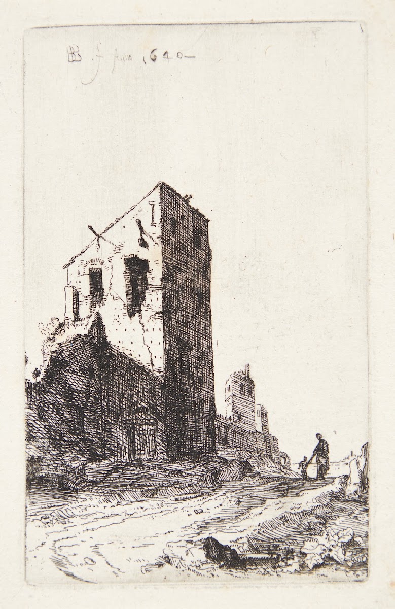 Ruinen af en romersk kejservilla 1640