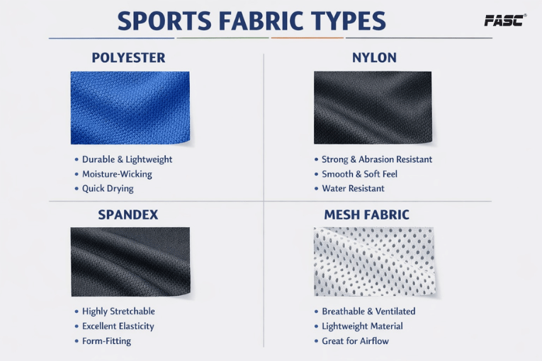 Sports fabric types