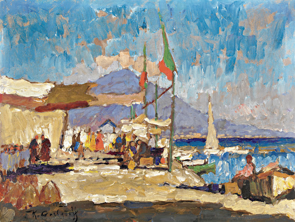 View Of Naples 1925