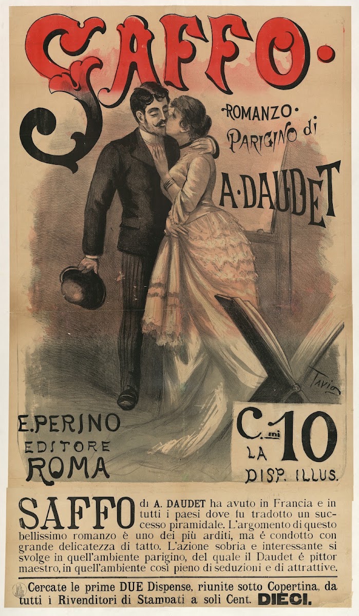 Saffo romanzo parigino di A Daudet 1890