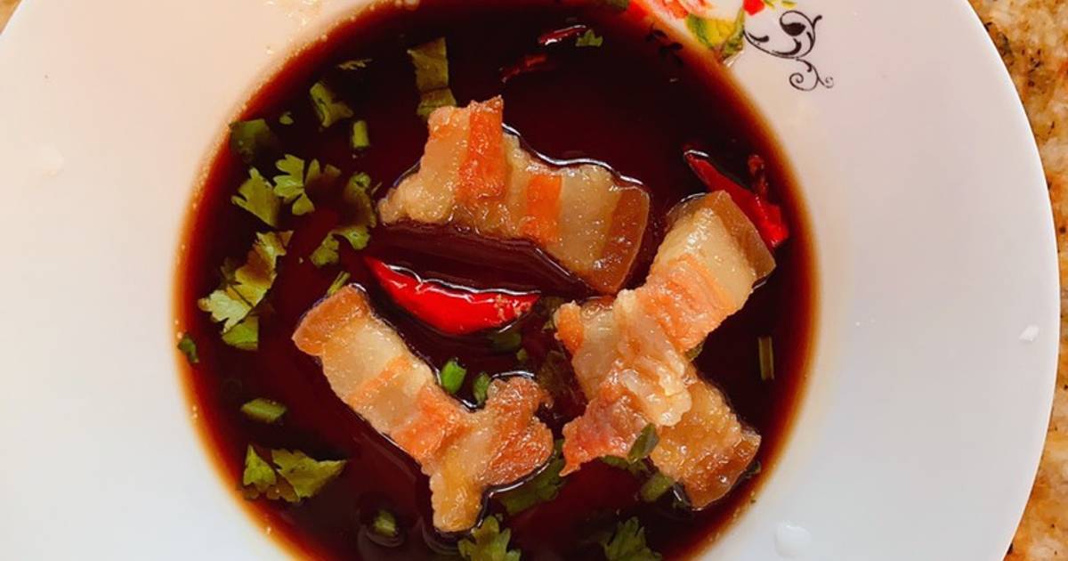 Nước chấm rau luộc, bánh tráng trắng siêu ngon