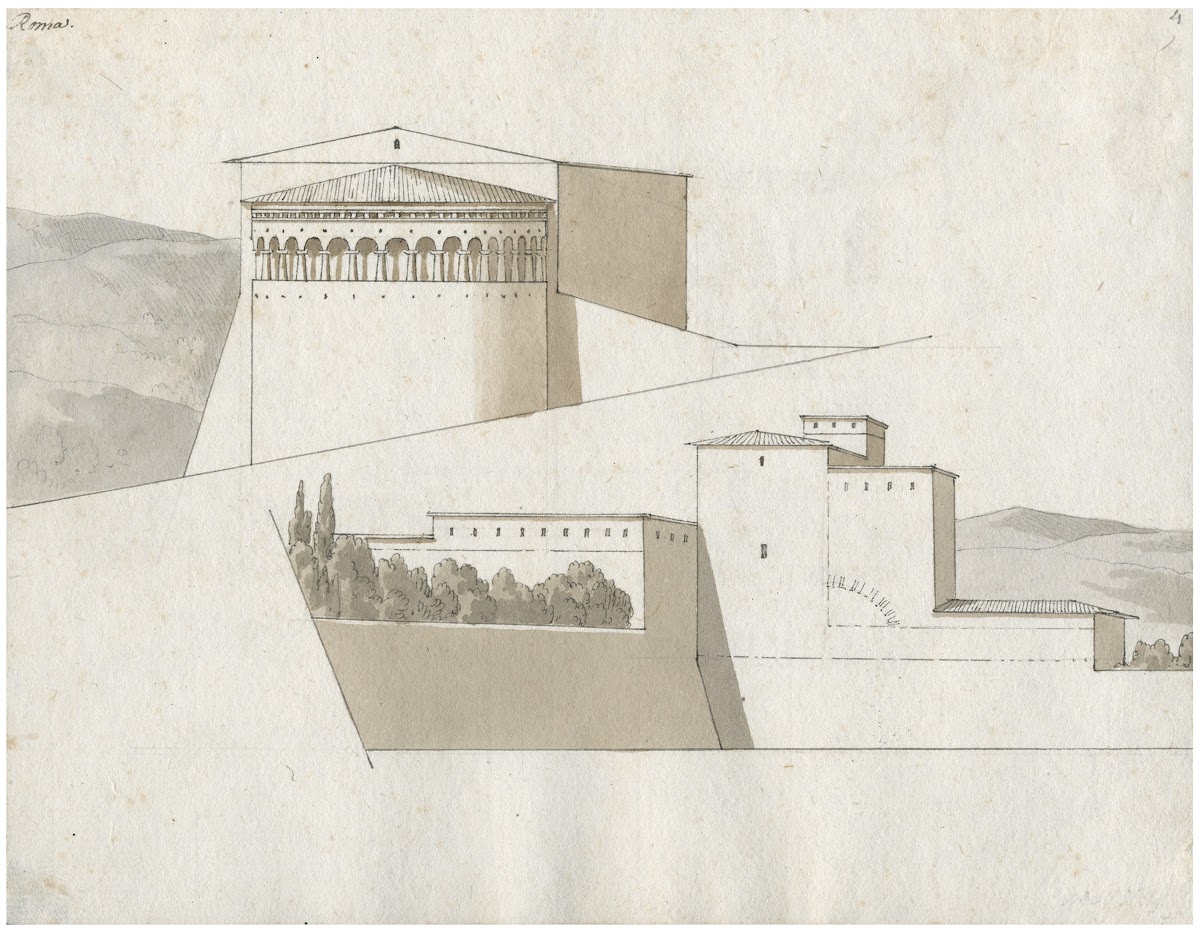 Rome twee gezichten op anonieme gebouwen