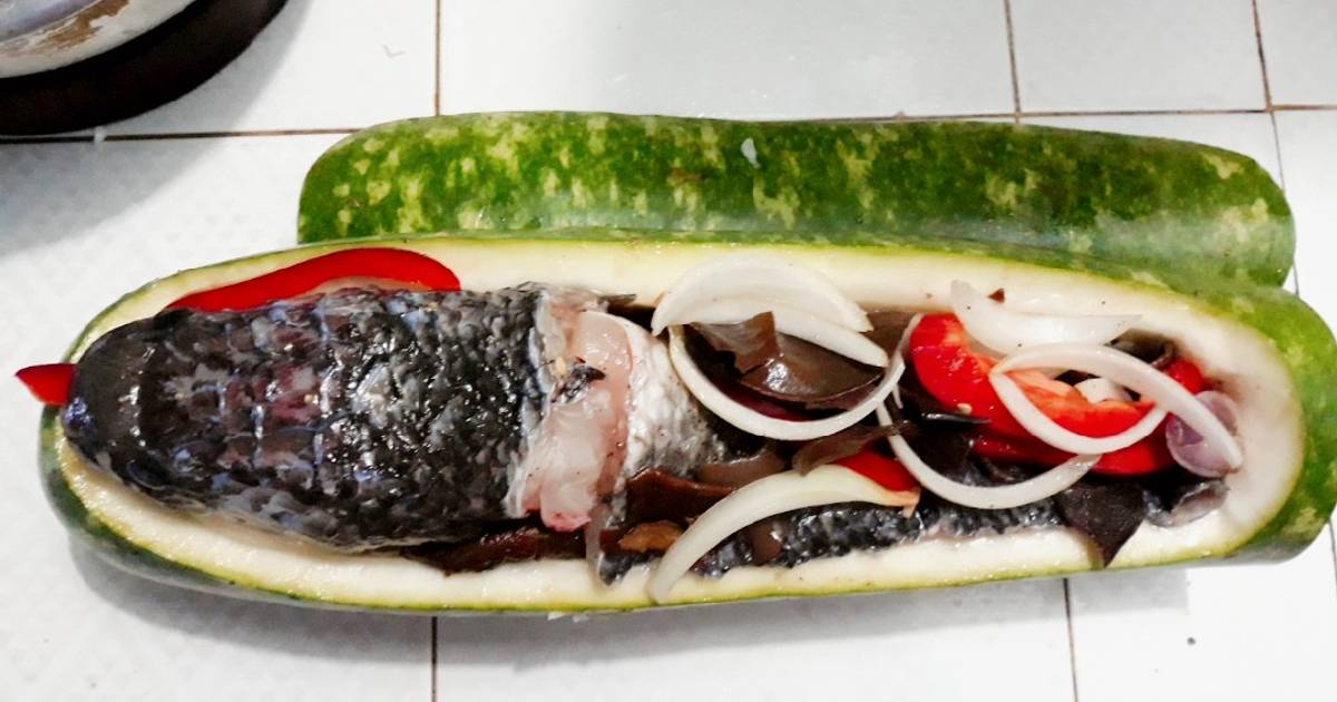 Cá lóc nướng bầu