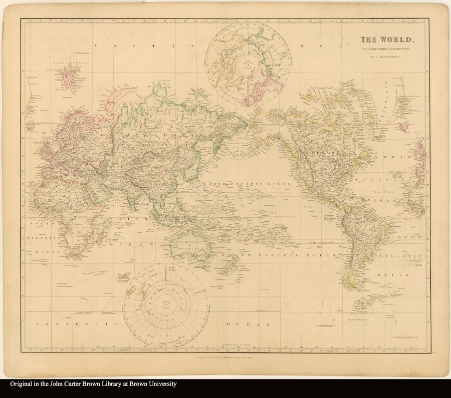 1835_The world on Mercators projection
