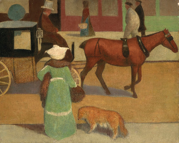 Scène de ville 1900