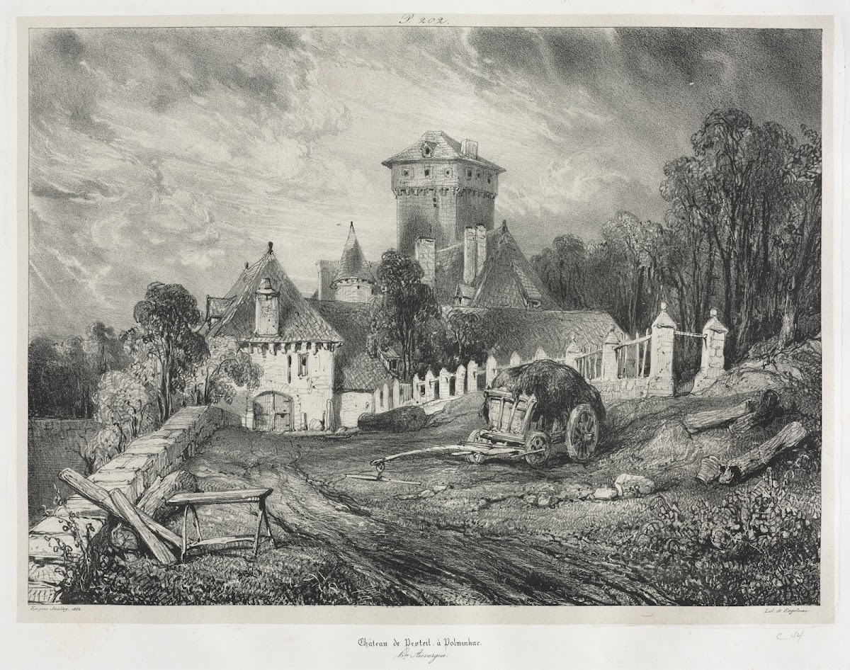 Pesteil Chateau at Polminhac 1832