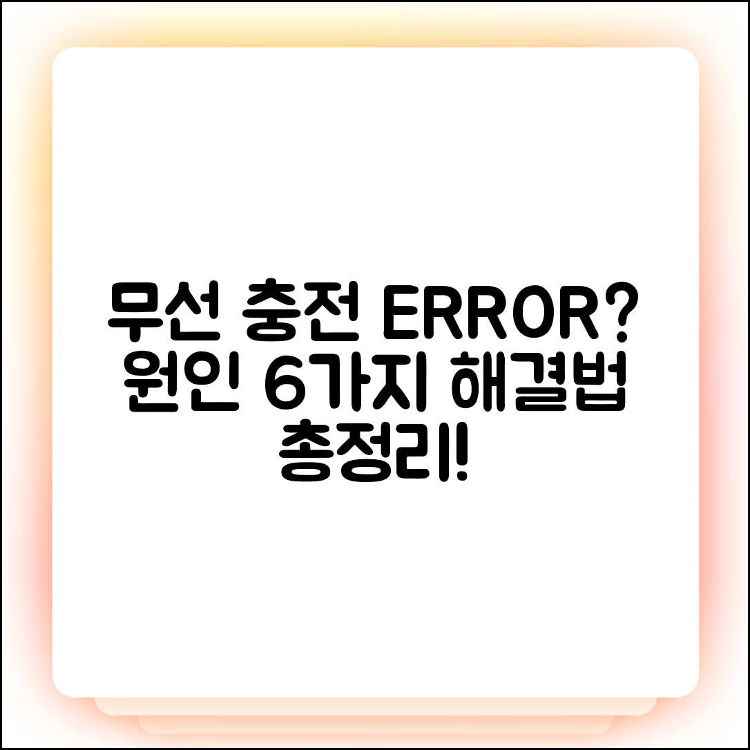 무선 충전 안됨? 원인 6가지와 해결책!