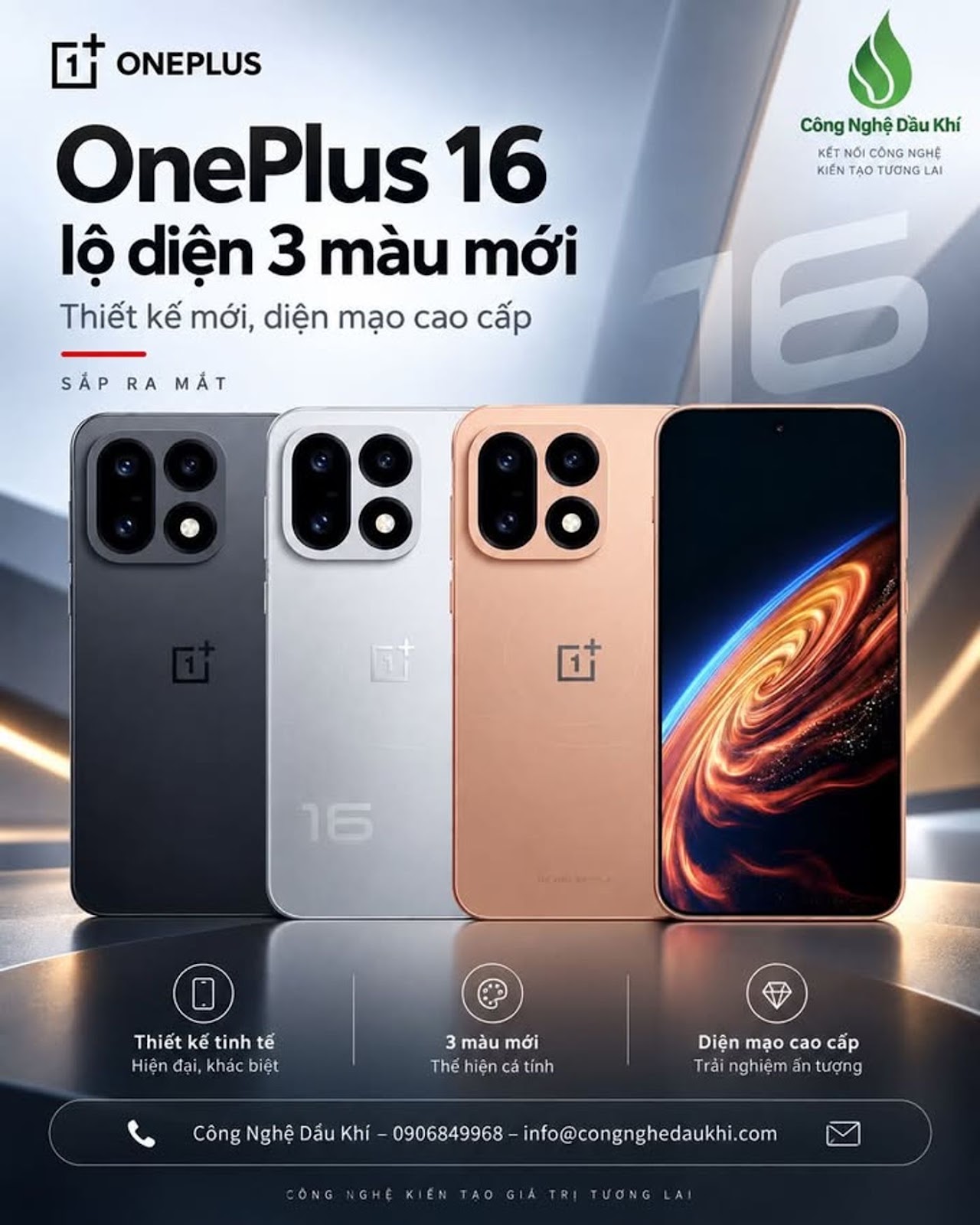OnePlus 16 chính thức lộ diện với ba màu mới, bản Tomorrow Starlight có hiệu ứng ánh sáng ở mặt lưng #OnePlus16 #OnePlus #OPPO #ColorOS17 #Android #Smartphone #Flagship #CongNghe #