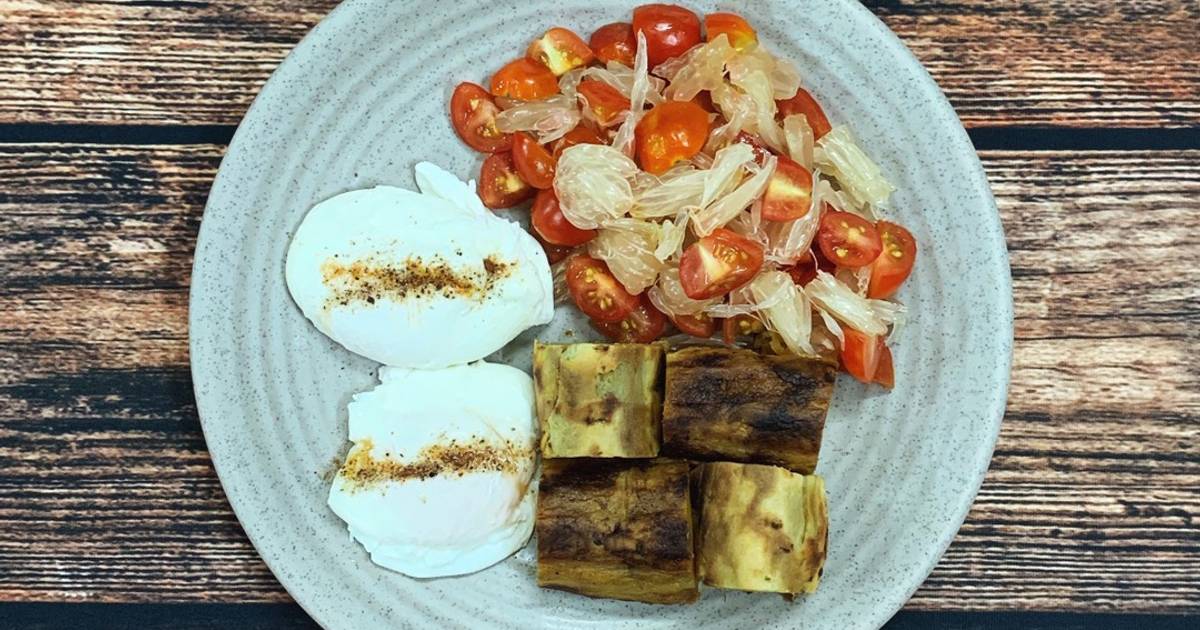 Trứng chần lòng đào [Eat clean - Lose weight]