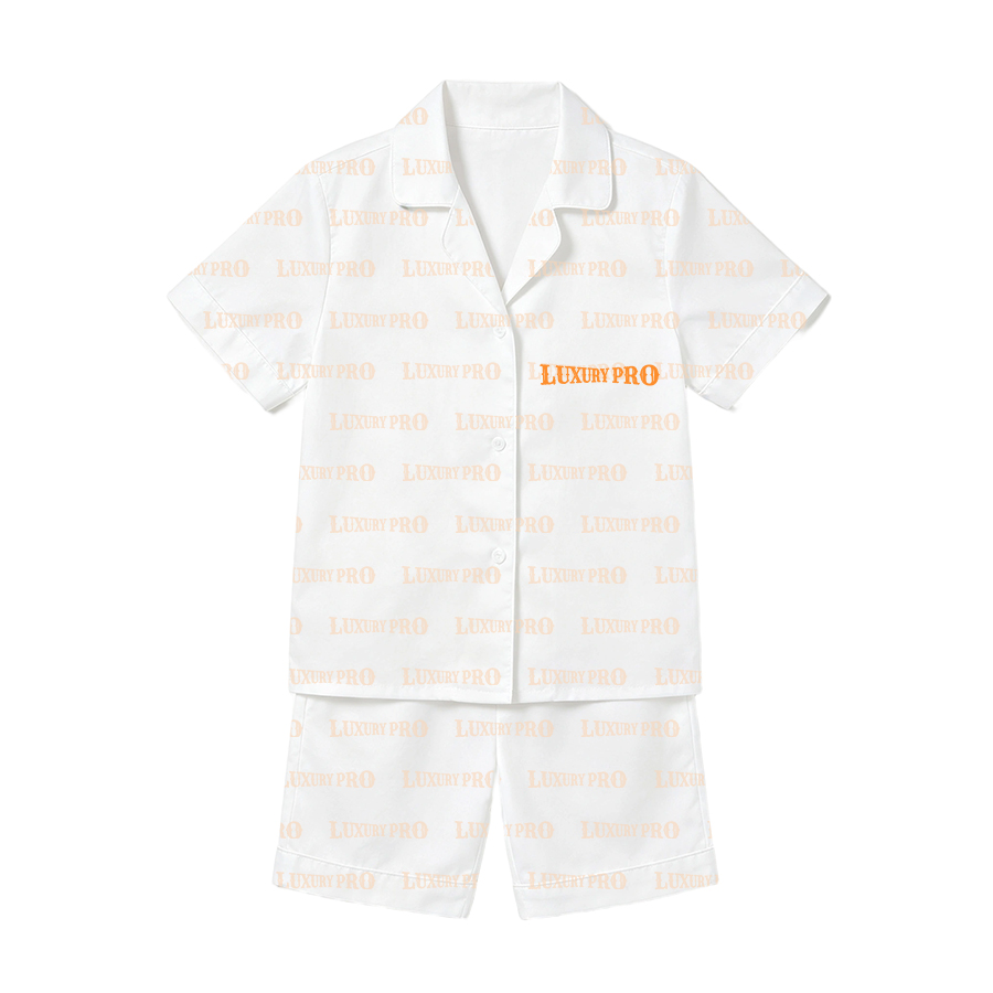 AOP HY Children's Short Sleeve Shirt and Shorts Pajama Set