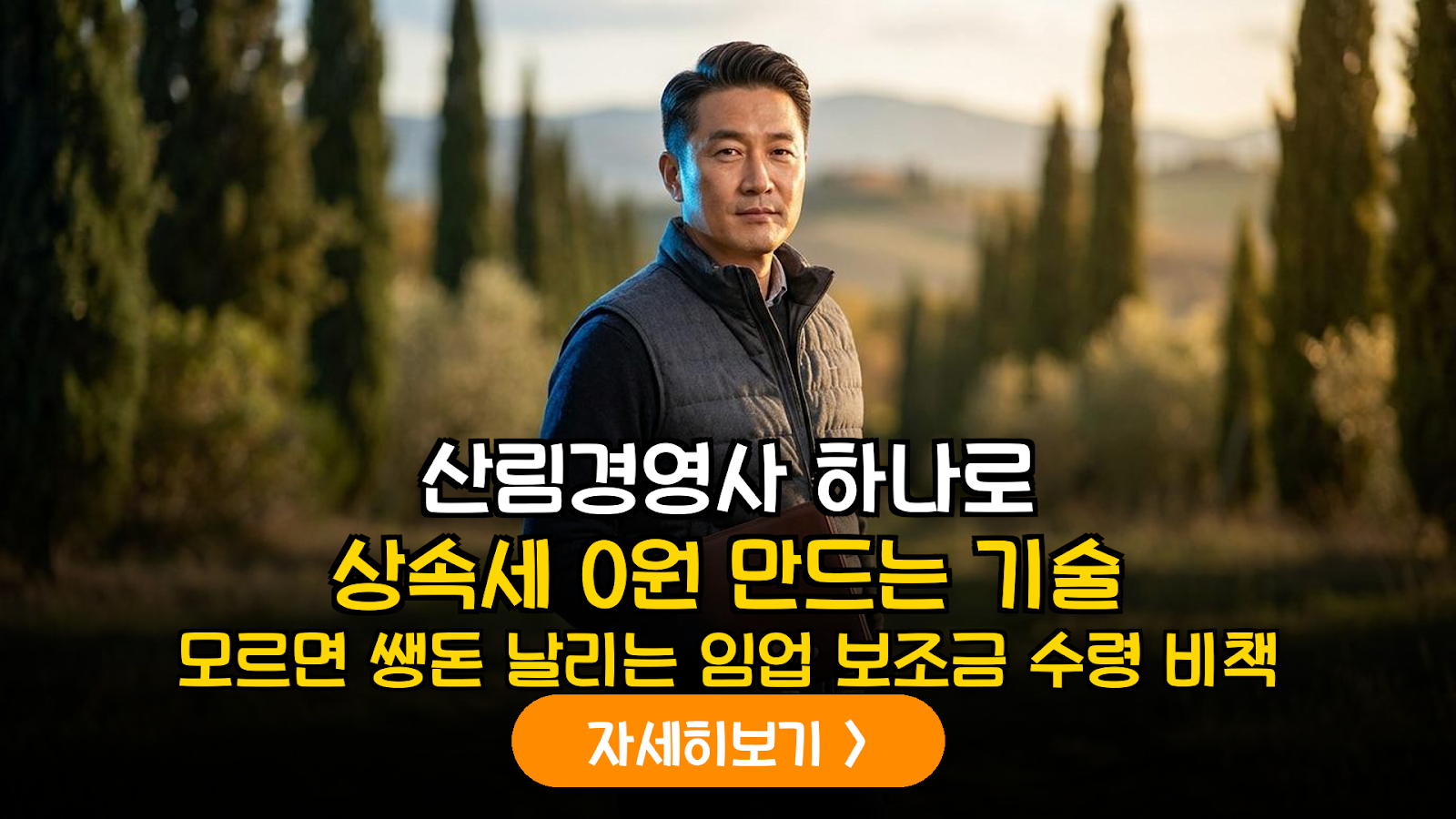 은퇴 후 산림경영사 취득을 통한 임업 보조금 수령 및 산지 상속세 100% 감면 전략 가이드