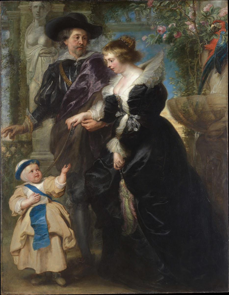 Rubens His Wife Helena Fourment and Their Son Frans ca 1635