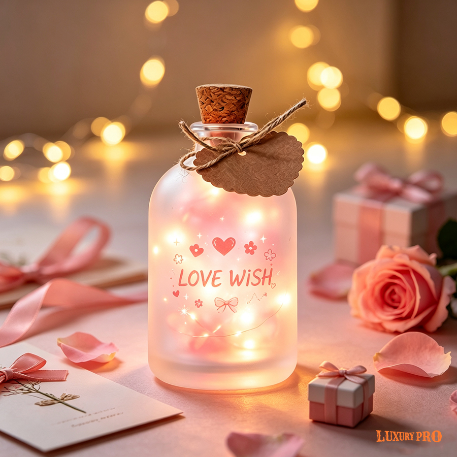 Glass Wishing Bottle