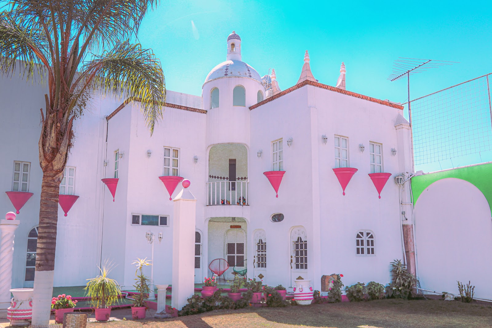Fachada del Salón de Fiestas Villaverde en Chalco estilo hacienda