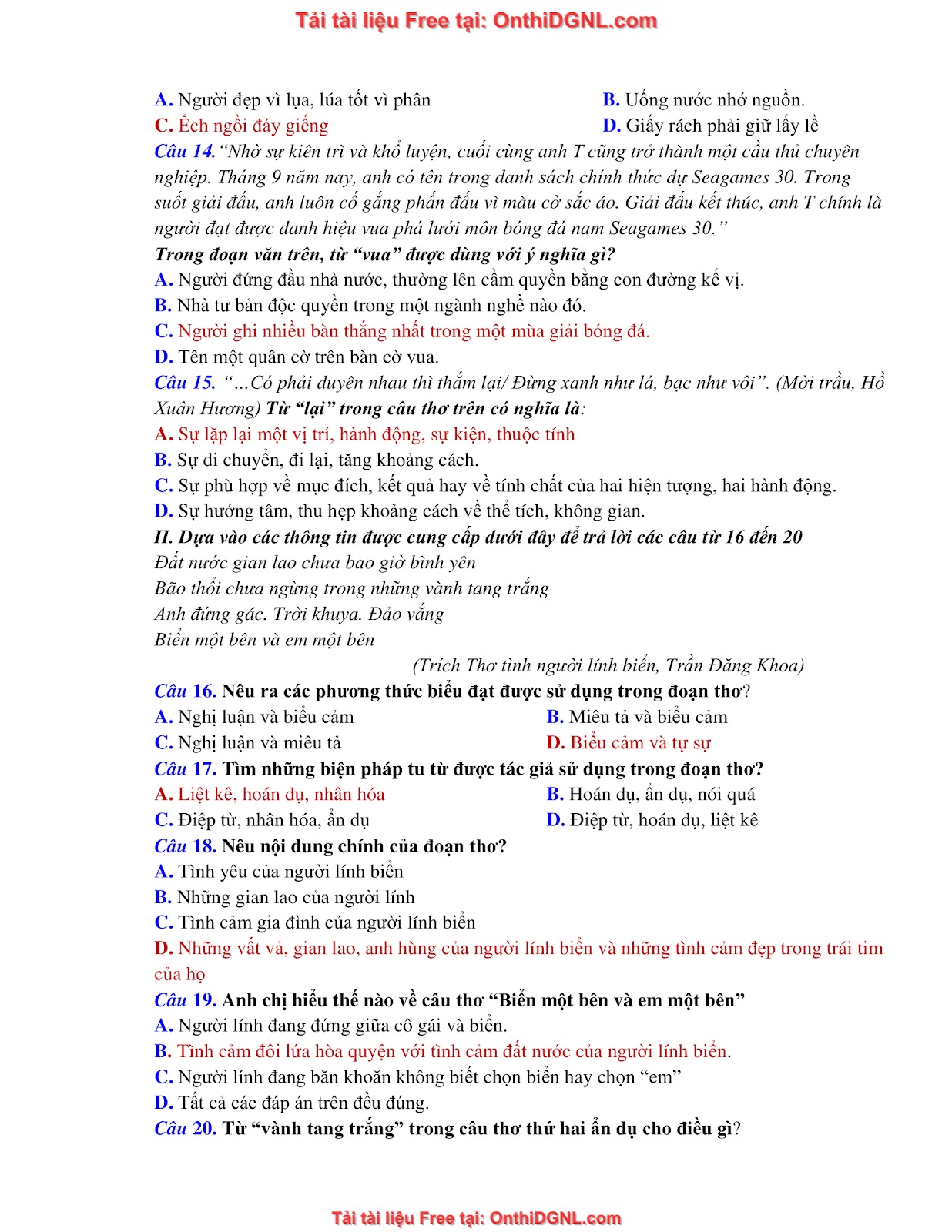 39 Đề ôn HSA - ĐỊnh tính