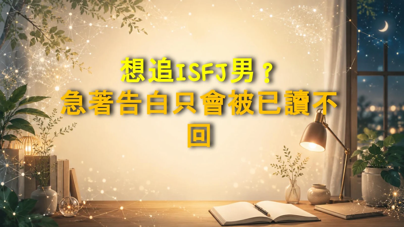 想追ISFJ男？急著告白只會被已讀不回