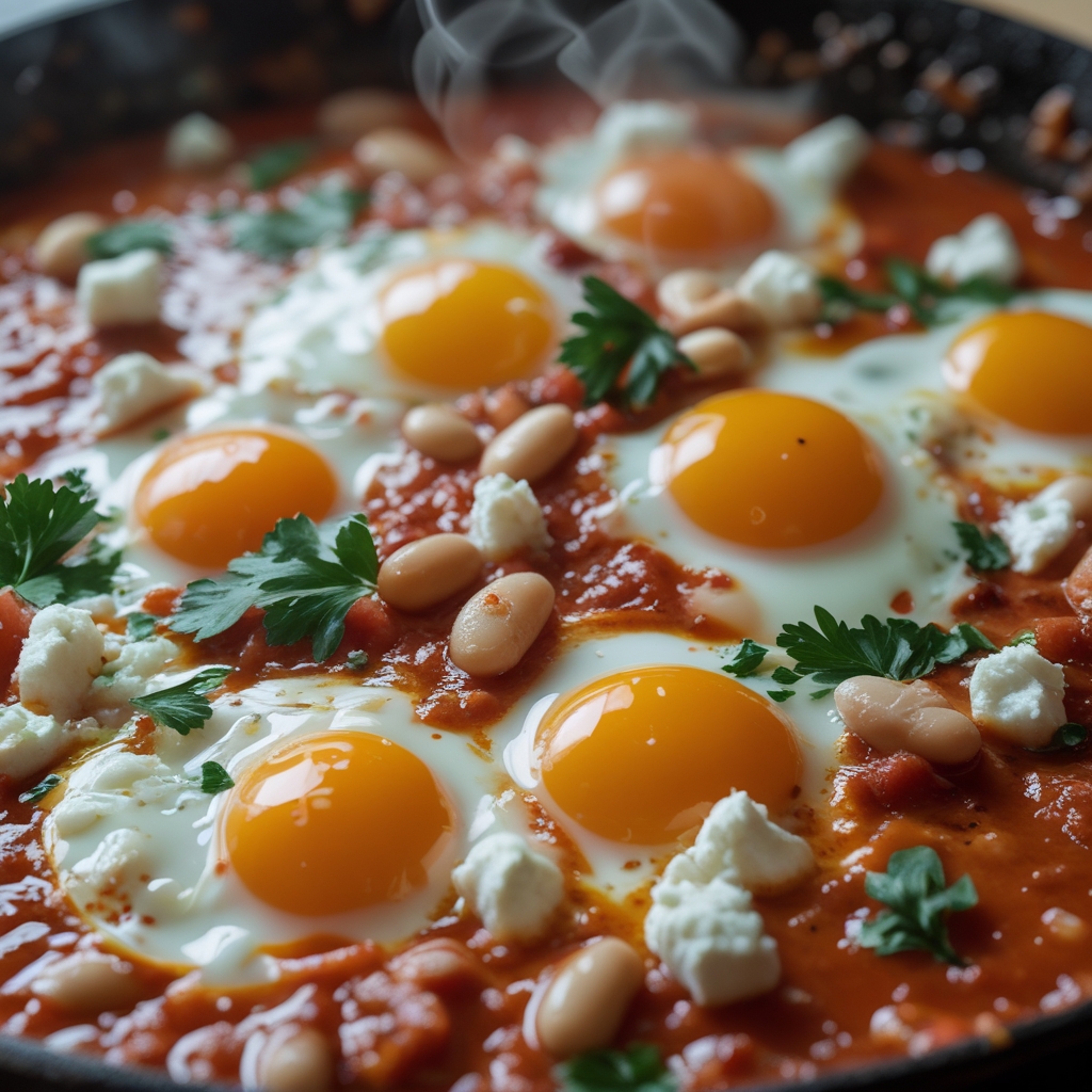 White Bean & Spinach Shakshuka with Feta Power Pack