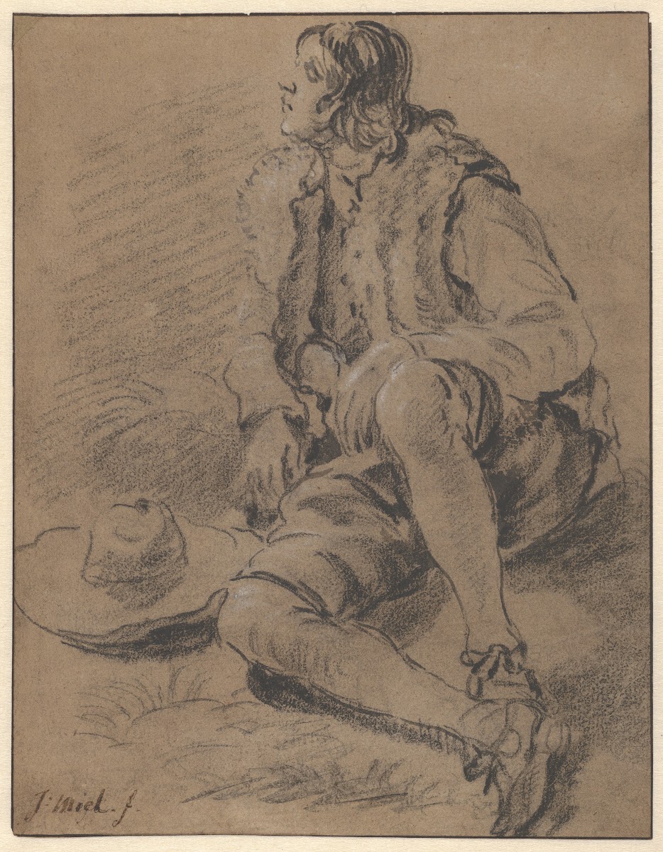 A Young Man Seated on the Ground early 17thmid 17th century