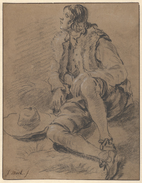 A Young Man Seated on the Ground early 17thmid 17th century