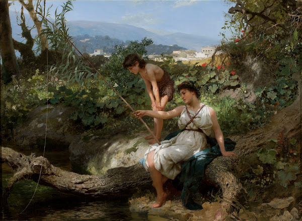 Roman idyll  Fishing 1879