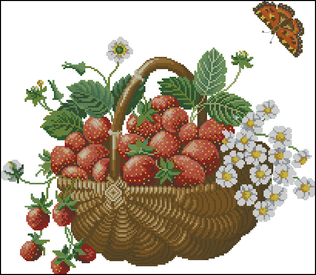CMP ER14267 Basket With Strawberries