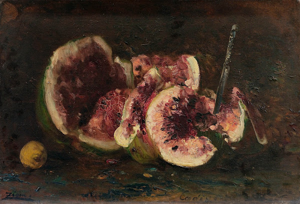 Nature Morte Aux Pastèques Et Couteau