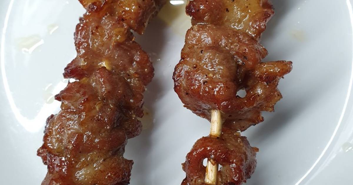 Thịt nướng xiên bằng nồi chiên không dầu